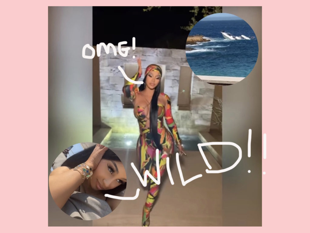 Cardi B shares video of a yacht sinking during Memorial Day 2022 getaway!