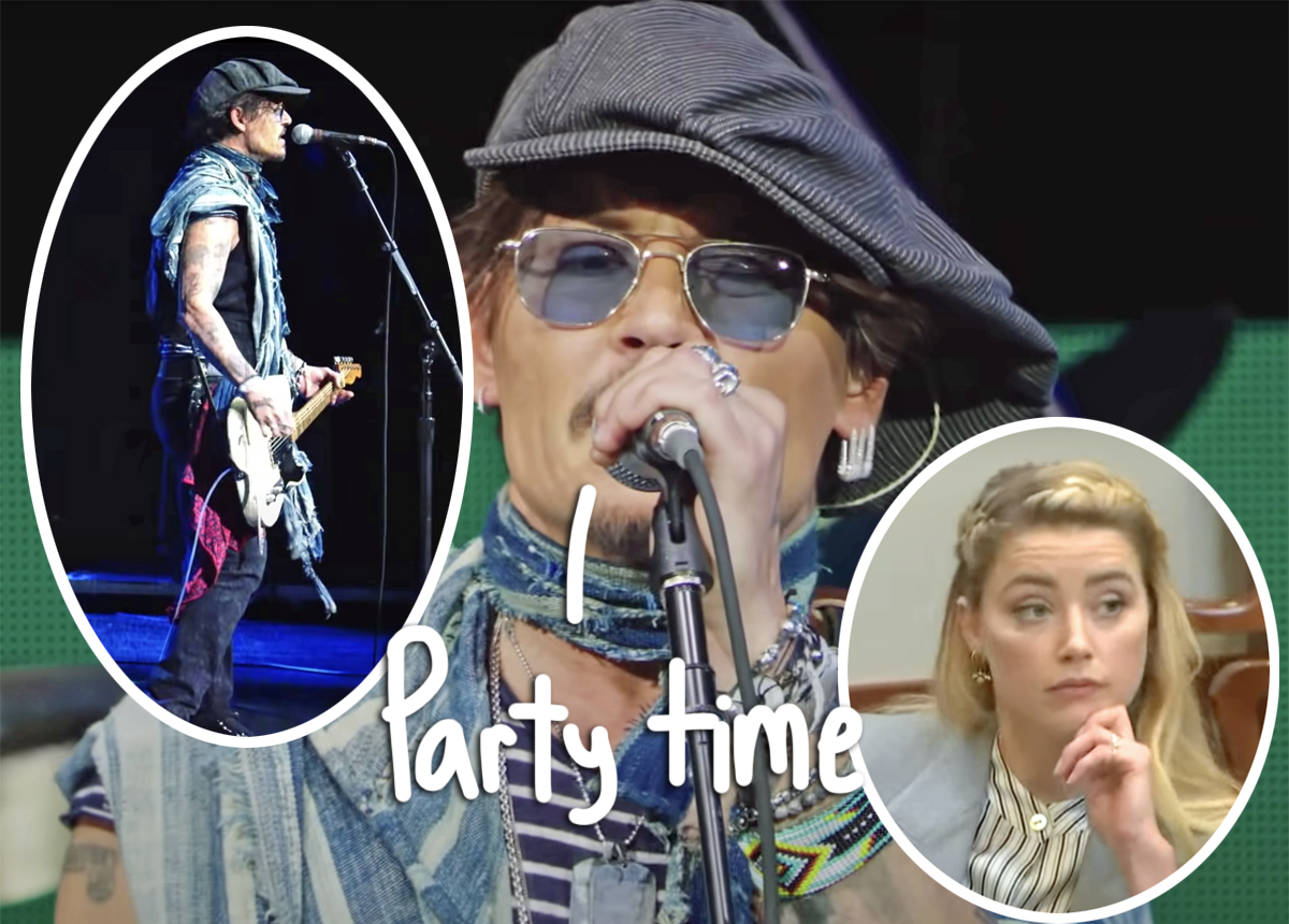 #Celebrating? Johnny Depp ROCKS OUT During Surprise Concert DAYS After Defamation Trial Testimony Concludes