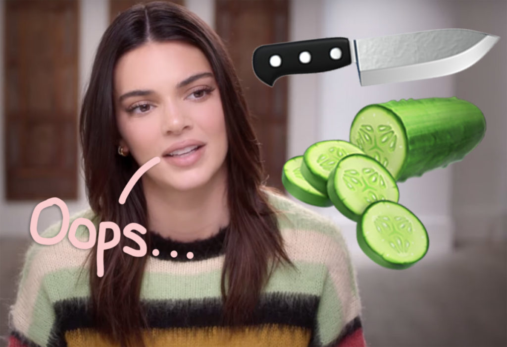 Kendall Jenner Horribly Mocked For Disastrous Attempt To Cut A Cucumber
