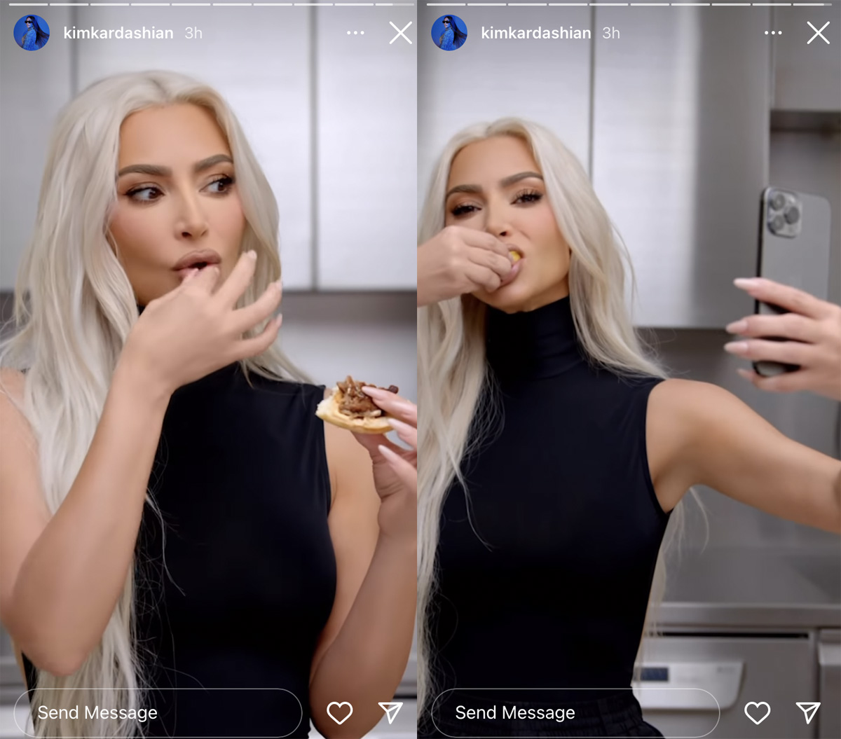 Kim Kardashian Bites Back (Literally) After Being Called Out By Fans For Not Eating In Viral Ad! Look!