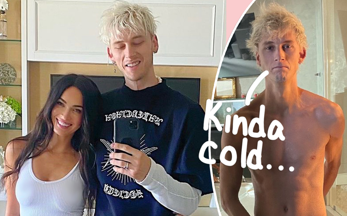 #Machine Gun Kelly Shares Fully Nude Selfie & Jokes He ‘Did 5 Whole Sit-Ups’ To Prep For Pic!