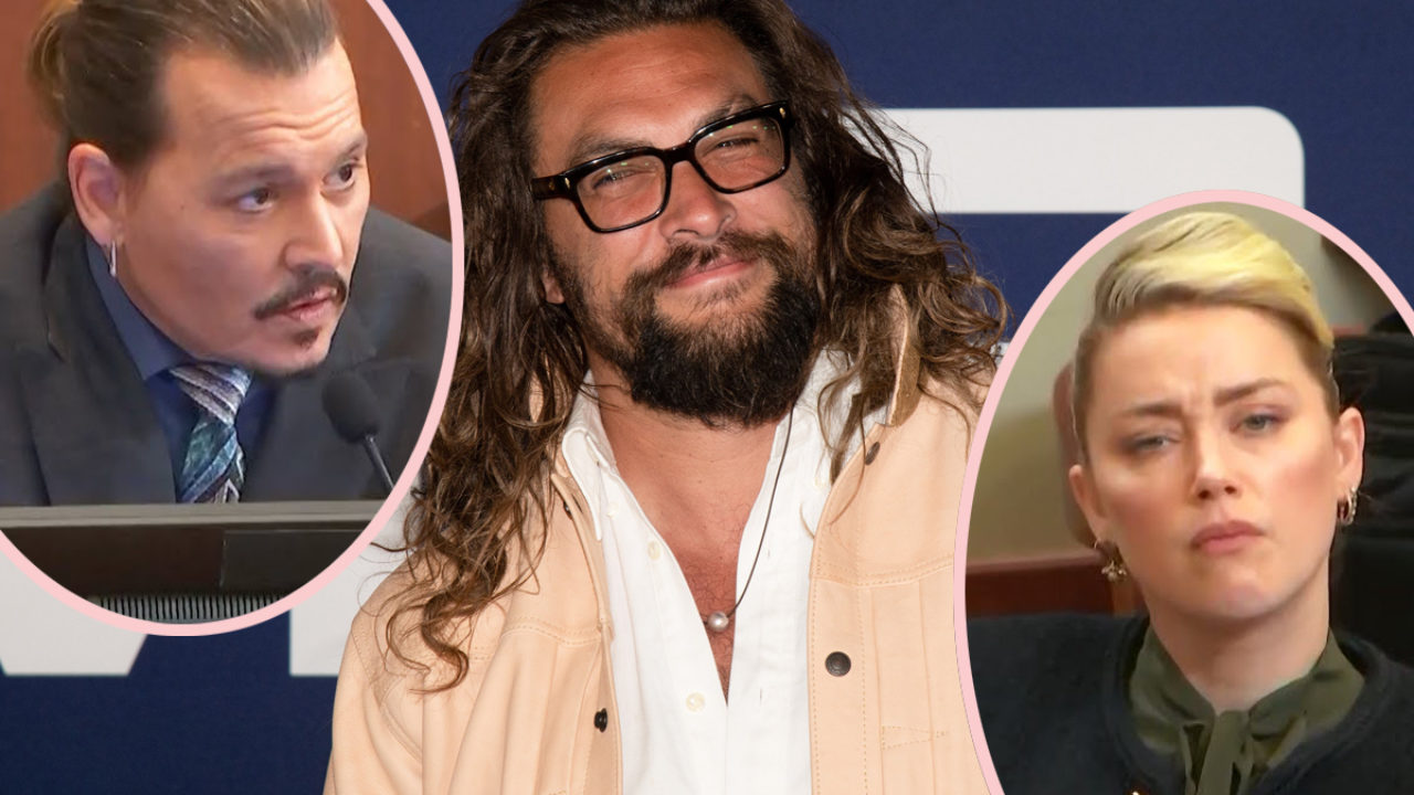 Jason Momoa curte postagens de Johnny Depp e Amber Heard e intriga web