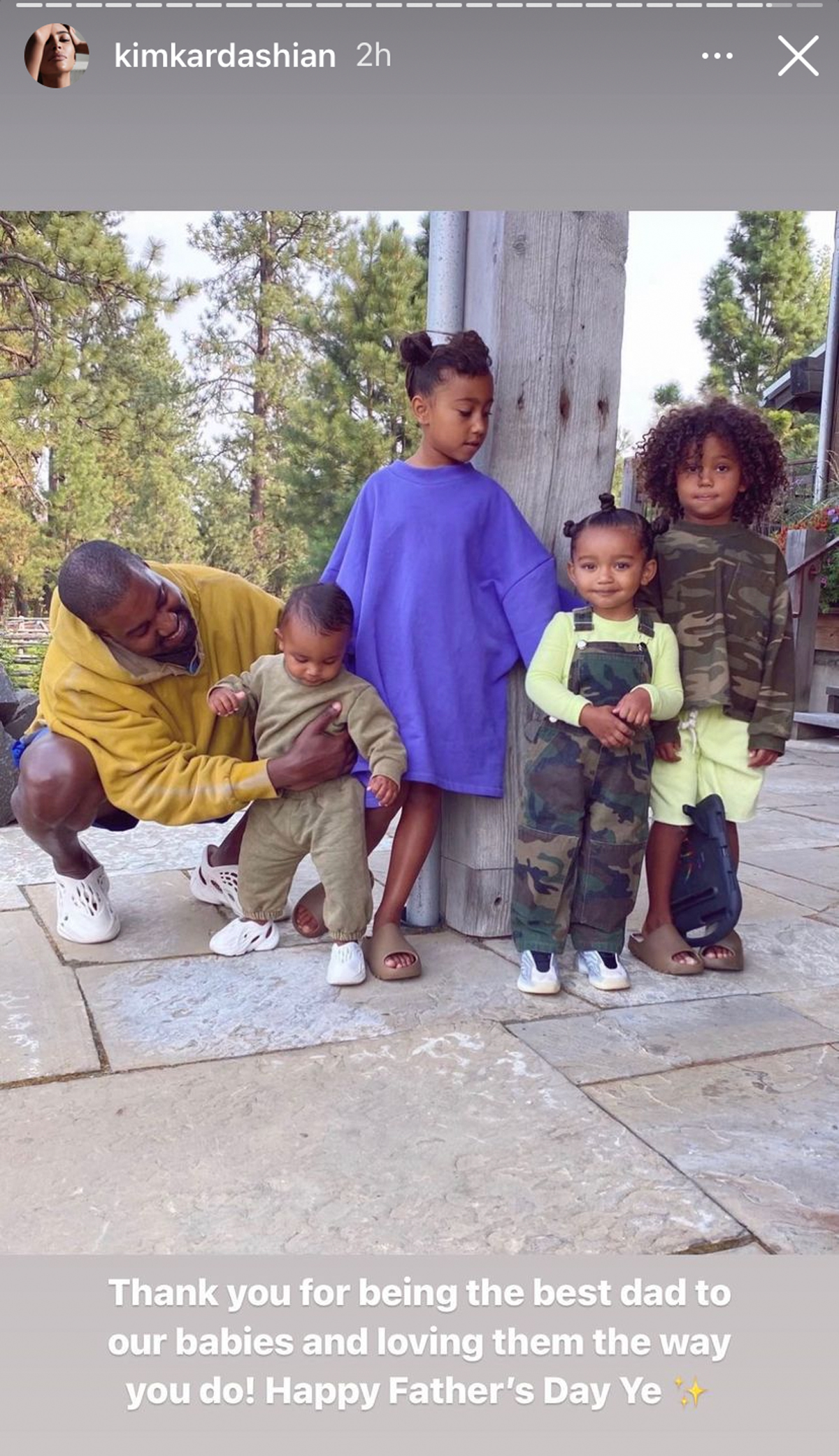 Kim Kardashian Praises Kanye West For Being The ‘Best Dad’ To Their Kids In Father’s Day Tribute