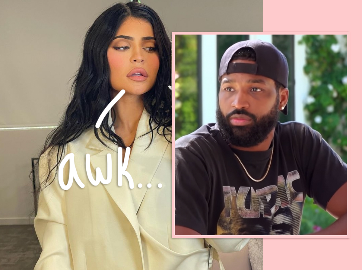 Kylie Jenner & Tristan Thompson Ran Into Each Other At A Party! Deets On  Their Awkward AF Interaction! - Perez Hilton