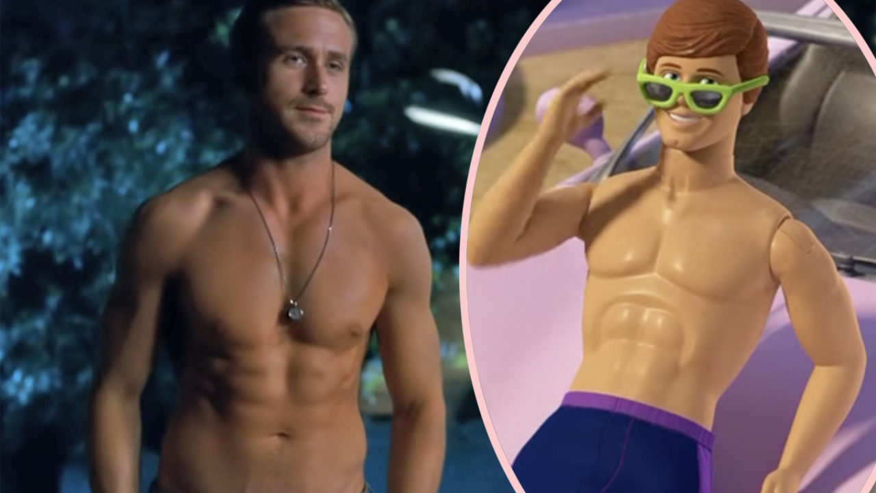 Ryan Gosling Literally Looks Photoshopped In Ridiculously Buff First Look  As Ken In The Barbie Movie! - Perez Hilton