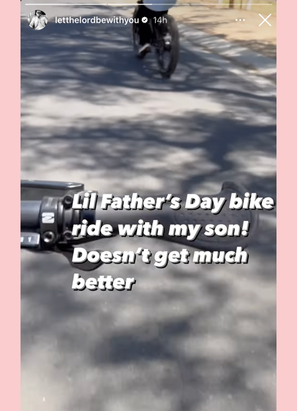 Scott Disick fathers day bike ride mason