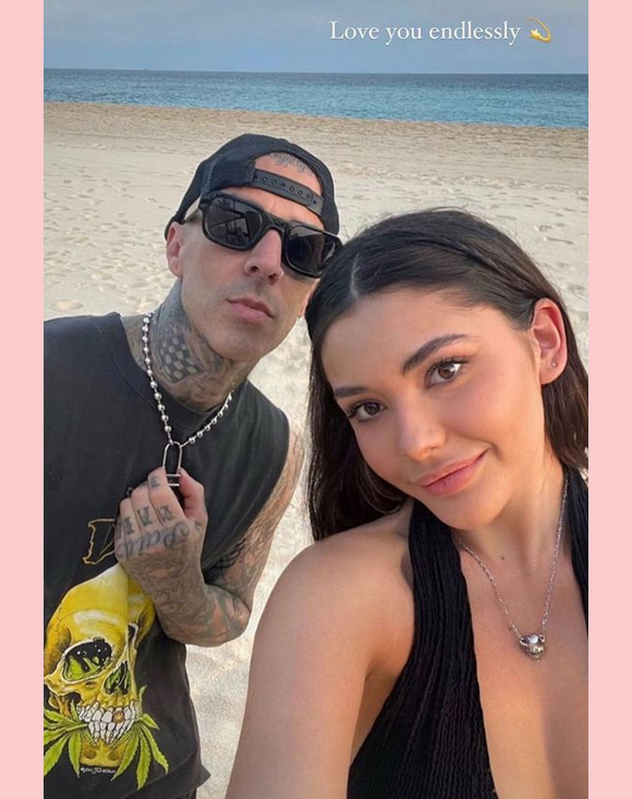 Travis Barker and Atiana De La Hoya