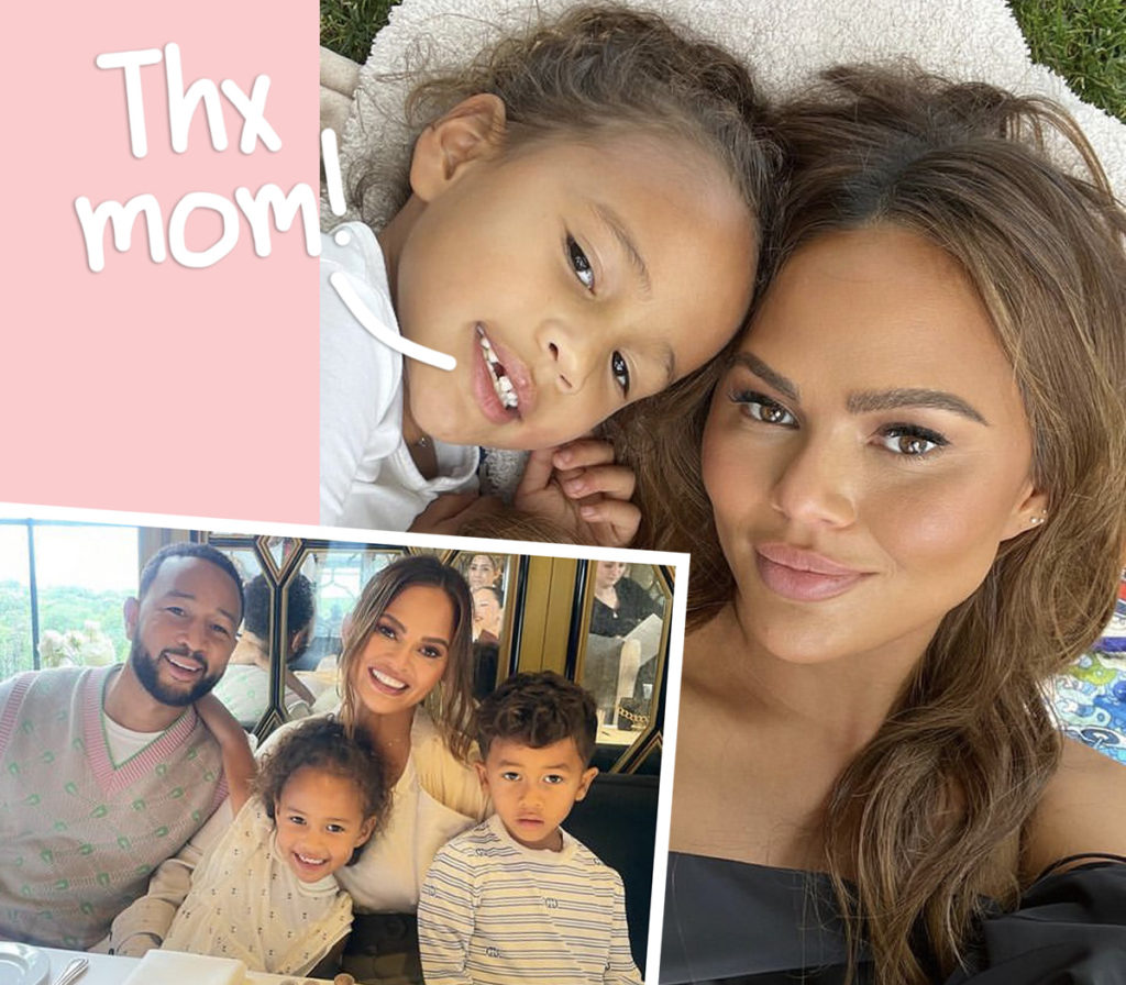 Chrissy Teigen Shares Adorable Family Photos Featuring Her 4 Kids