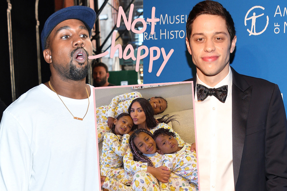 #Kanye West ‘Feels Powerless’ & ‘Pissed’ As Kim Kardashian’s BF Pete Davidson Bonds With Ex-Couple’s Kids — Ouch!