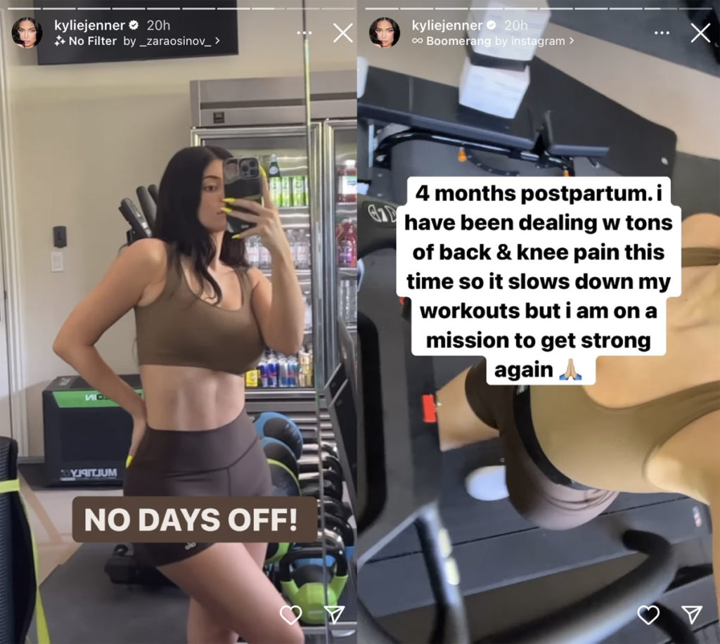 Kylie Jenner Reveals She’s Having 'Tons Of Back And Knee Pain' Four Months After Giving Birth