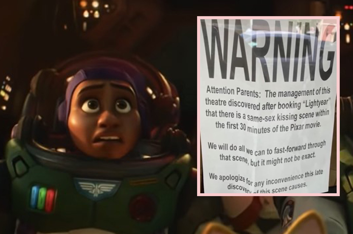 #WTF?? Oklahoma Theater Warns Audience It Will ‘Fast-Forward’ Through Lightyear’s Same-Sex Kiss!