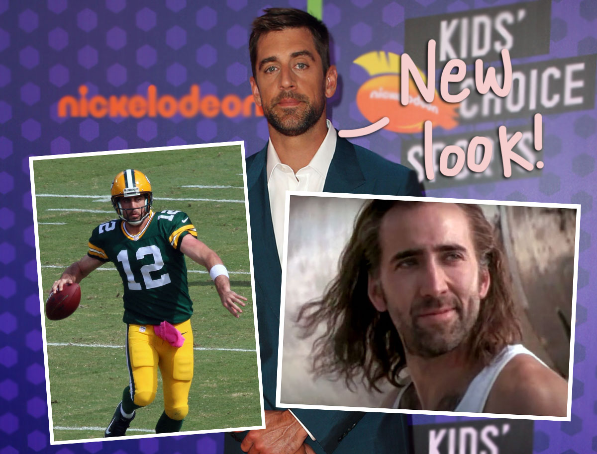 #Aaron Rodgers Showed Up To Packers’ Training Camp Looking EXACTLY Like Nicolas Cage In Con Air! OMG!!