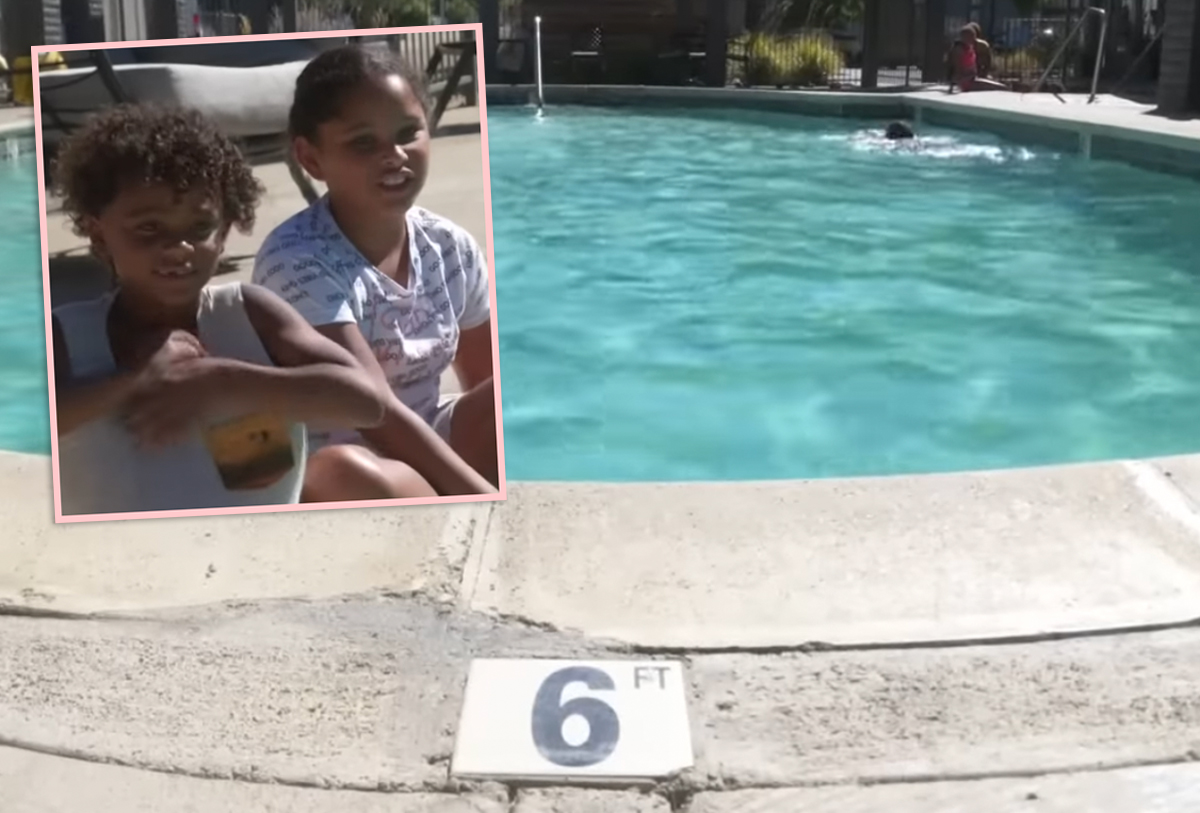 #7-Year-Old Boy Bravely Jumps Into A Pool To Save Toddler From Drowning!
