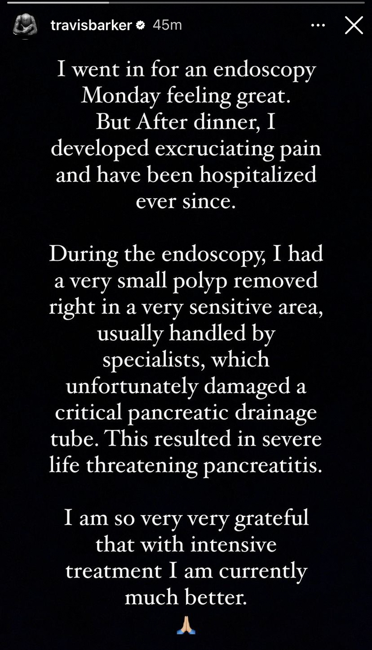 Travis Barker & Kourtney Kardashian Speak Out After He Was Hospitalized With ‘Life Threatening Pancreatitis’