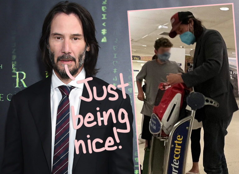 Heartwarming Airport Interaction Between Keanu Reeves & A Young Fan