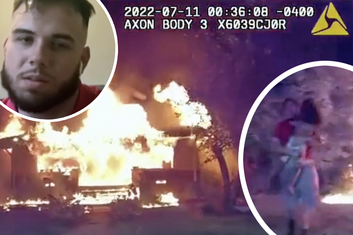 #Pizza Delivery Man Saves 5 Children From Burning House — WATCH!