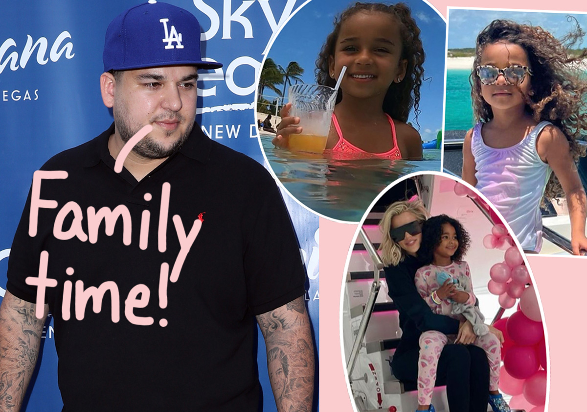 #Rob Kardashian Posts Super-Cute Pics Of ‘Paradise’ With Daughter Dream On Family Vacation!