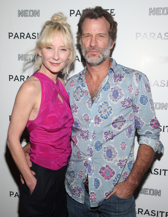 Anne Heche with Thomas Jane on the red carpet in 2019