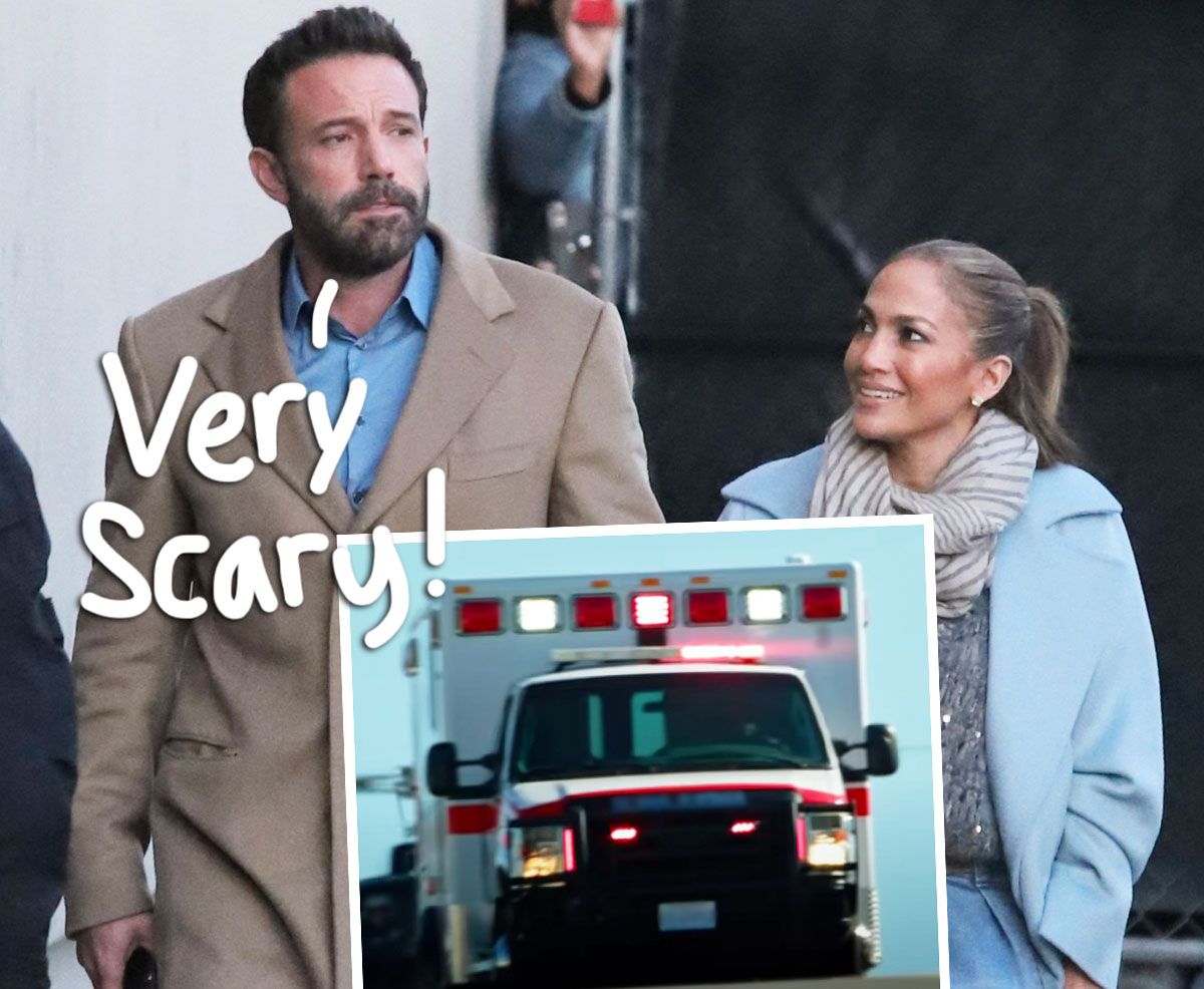 #Oh NO! Ambulance Seen Leaving Ben Affleck’s Estate Hours Before Jennifer Lopez’s Wedding Weekend Starts!