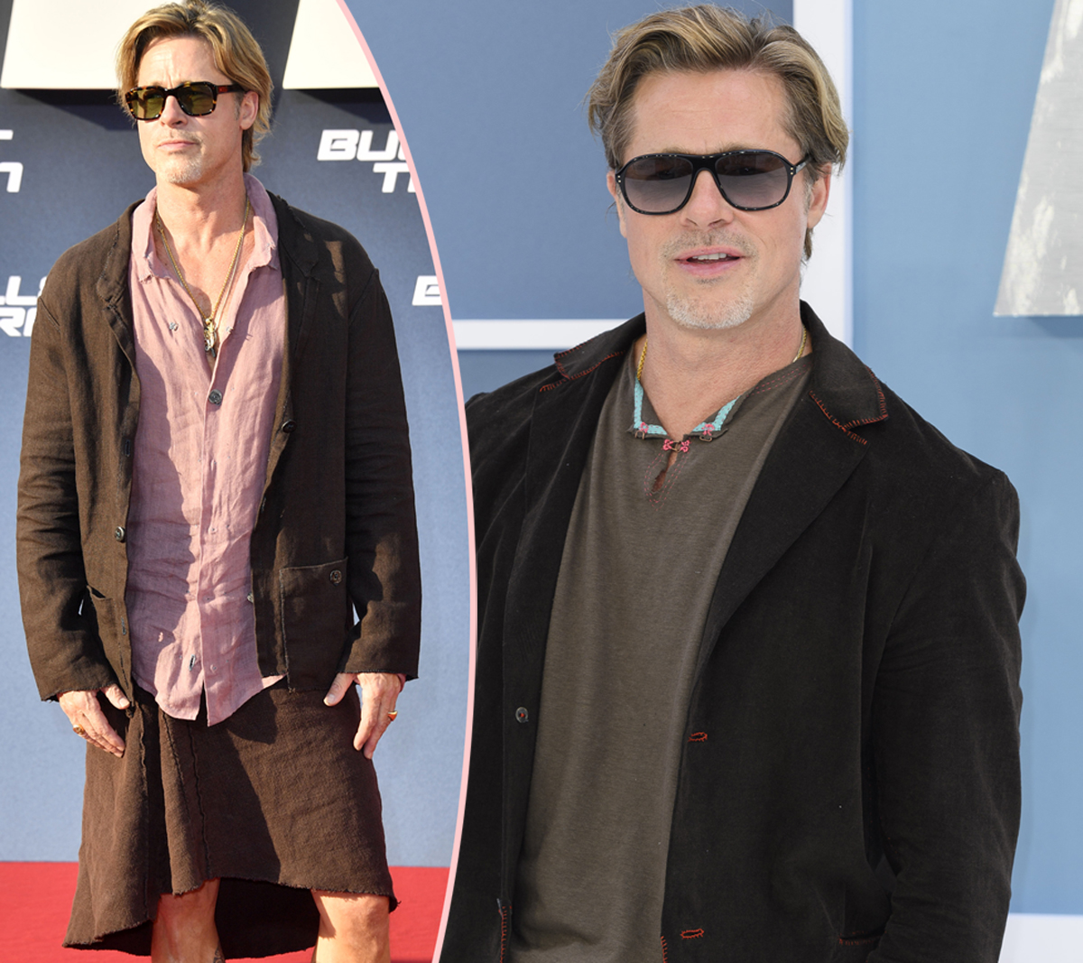 The Depressing Reason Brad Pitt Wore A Skirt To The Bullet Train