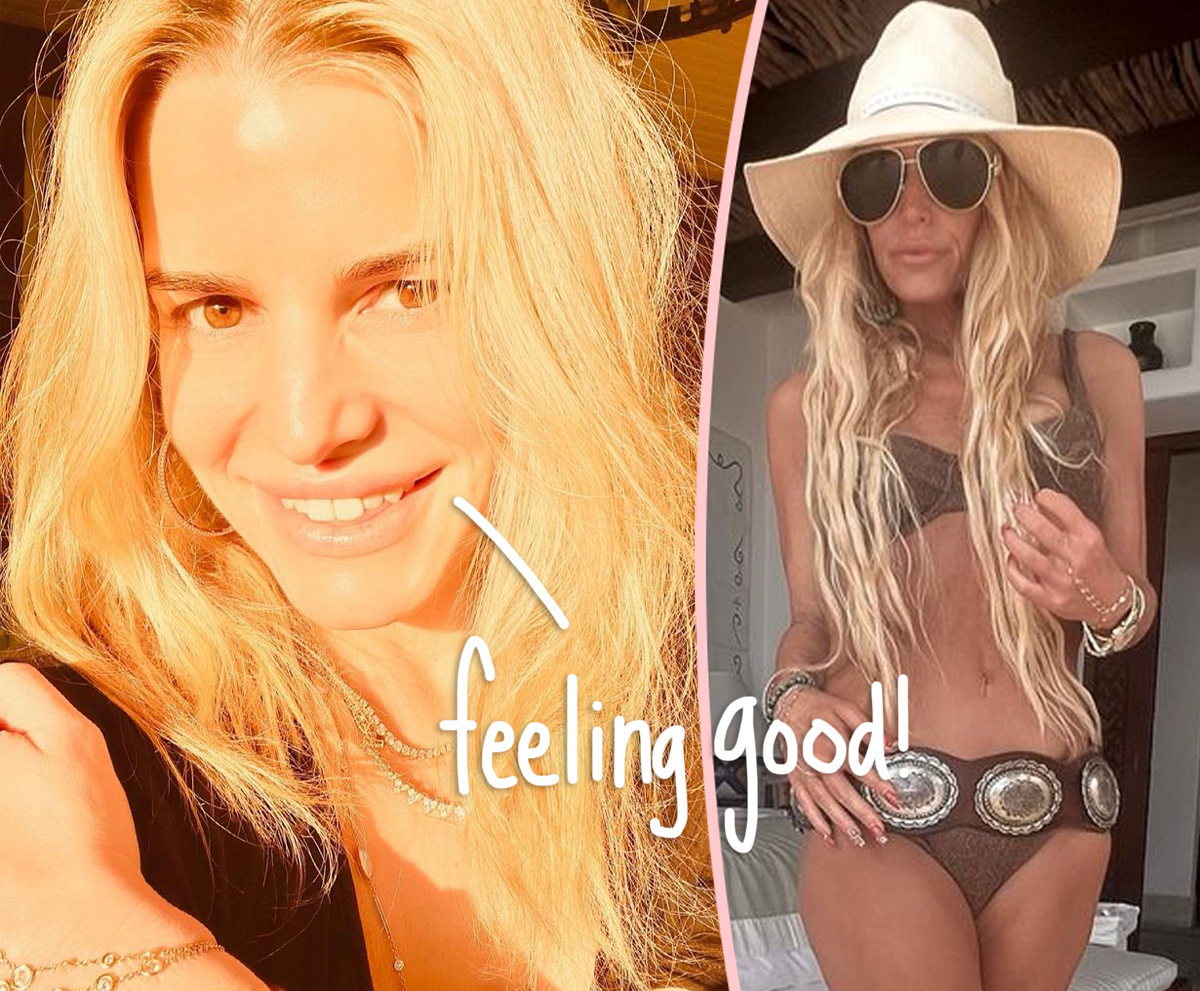#Jessica Simpson STUNS In Bikini Pics While On Vacation In Mexico! Wow!