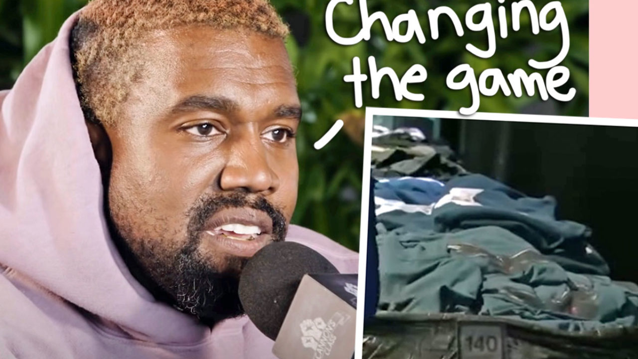 Kanye West DEFENDS Trash Bag Yeezy Gap Display After Fans Call Him Out For  Insulting The Homeless! - Perez Hilton