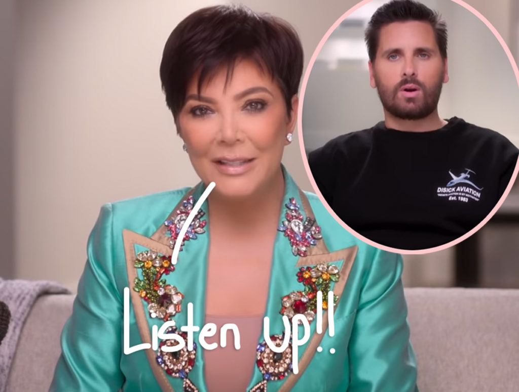 Kris Jenner Responds To Report Claiming Scott Disick Has Been ...