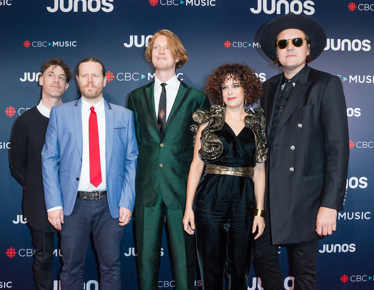 Win Butler and Regine Chassagne with Arcade Fire