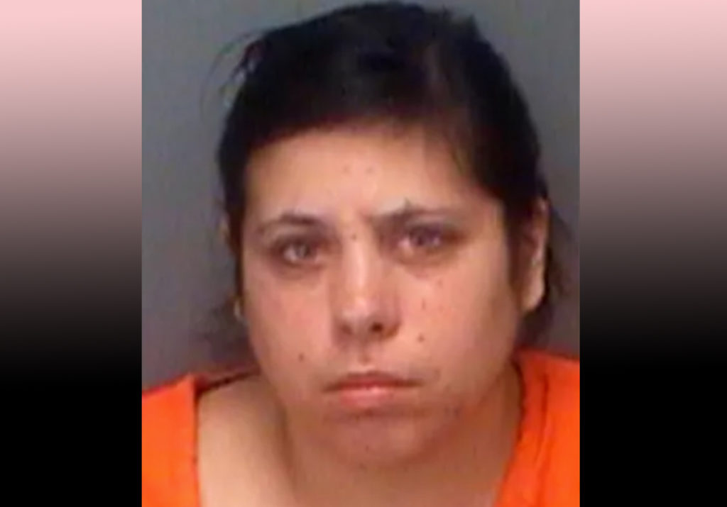 Ashley Richards pictured in mugshot