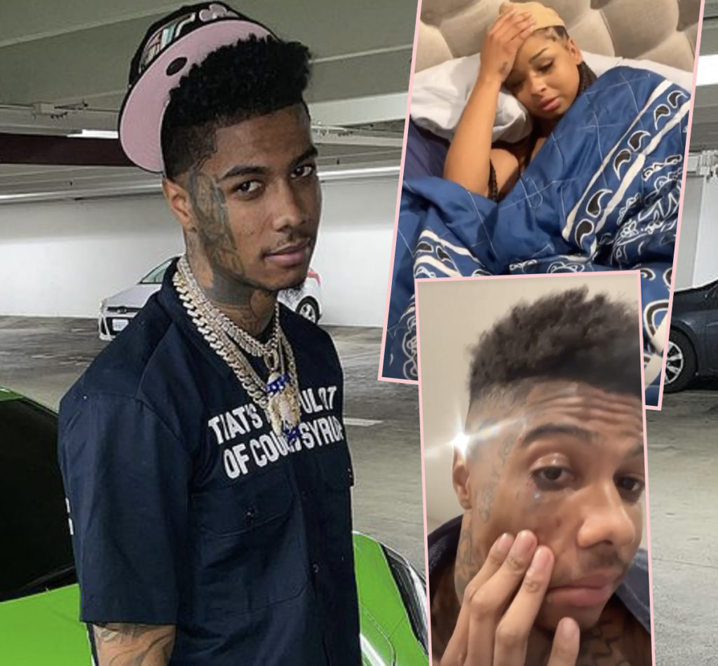 Rapper Blueface & His Girlfriend Captured On Video Physically Assaulting Each Other!