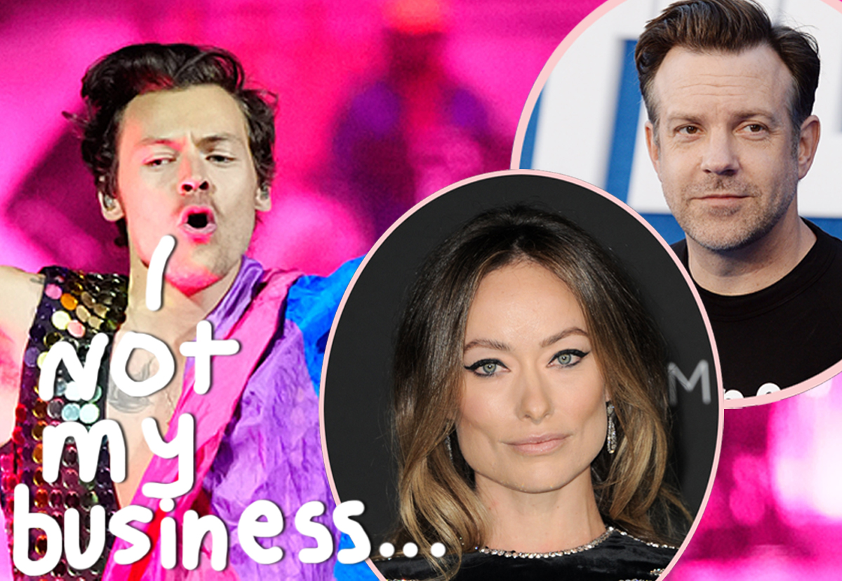 #Harry Styles Is NOT Getting In The Middle Of Olivia Wilde & Jason Sudeikis’ Feud!!