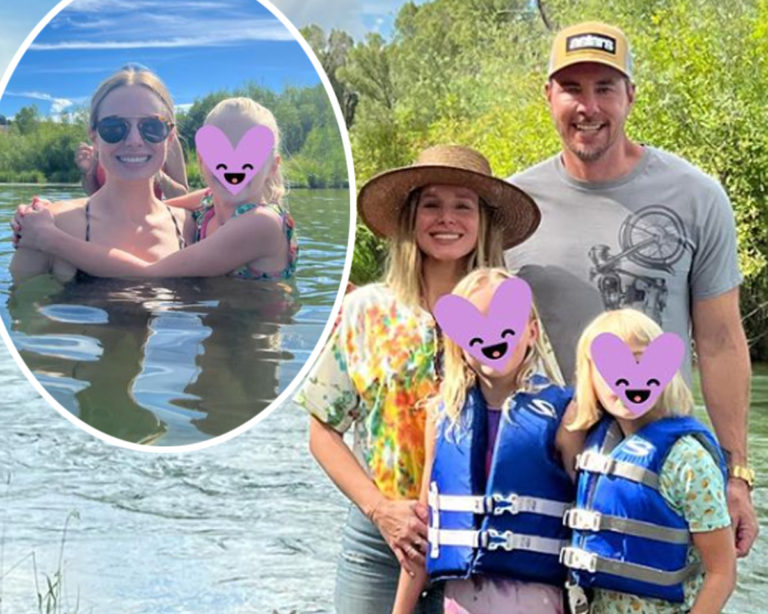 Kristen Bell Shows Rare Glimpse At Daughters Lincoln & Delta In Vacay