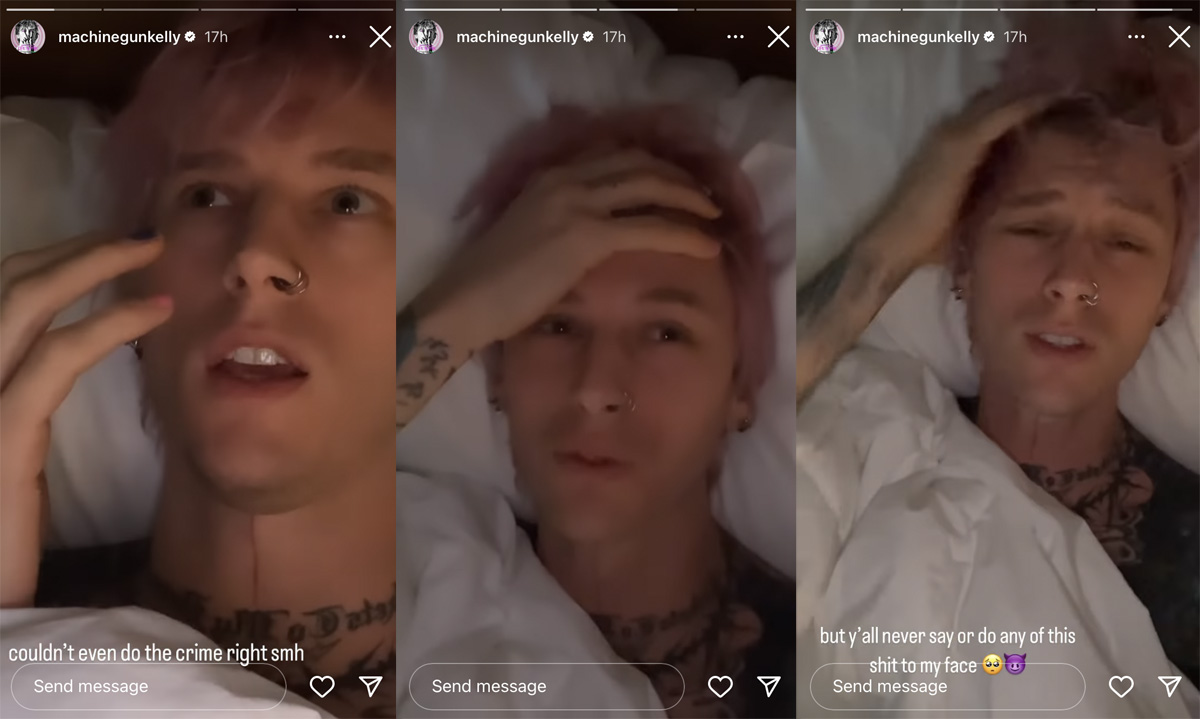 Machine Gun Kelly Responds After His Bus Was Vandalized With Homophobic Slur!