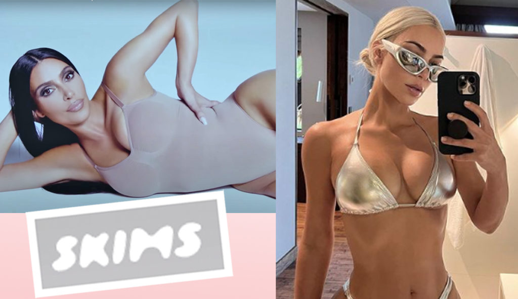 Kim Kardashian Trying on Skims  Kim Kardashian Pulled Off the