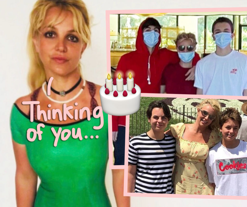 Britney Spears Cries Before Wishing Sons A Happy Birthday Amid Tense Estrangement Perez Hilton