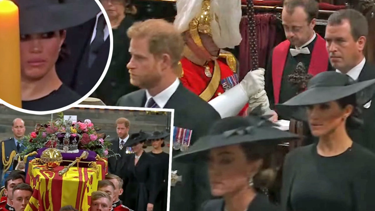 How Prince Harry Quietly Comforted Crying Meghan Markle During Queen Elizabeth's Funeral - Perez Hilton