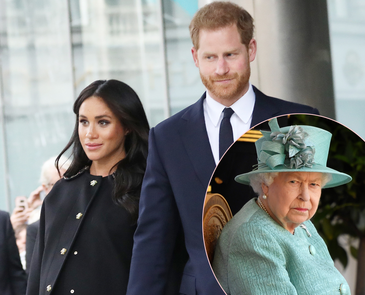 #Prince Harry & Meghan Markle Reportedly Were ‘Uninvited’ To Queen’s Pre-Funeral Reception At The Palace!