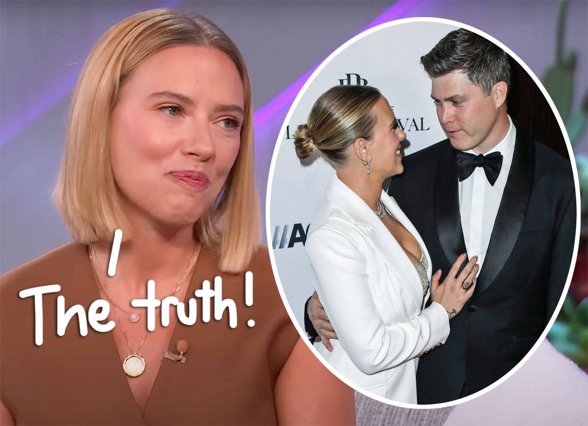 #Scarlett Johansson FINALLY Explains How She & Colin Jost Picked Their Son’s Name Cosmo!