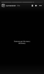 Sumner Stroh Responds To Adam Levine's Affair Statement - And Basically