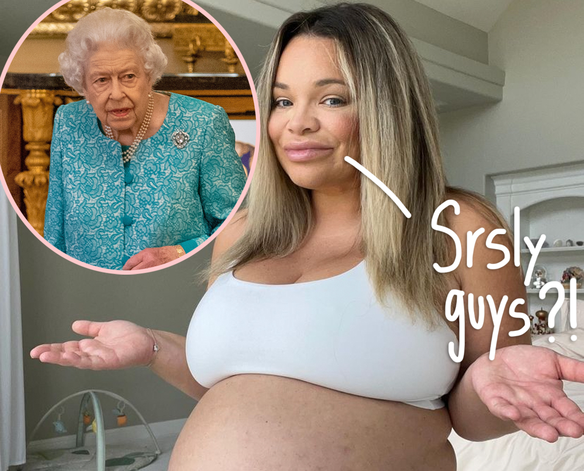 #Trisha Paytas Addresses Wild Conspiracy Theory That They Gave Birth To A Reincarnation Of Queen Elizabeth!