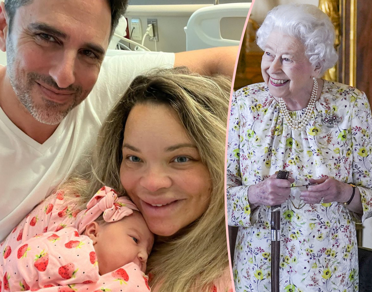 #Trisha Paytas Welcomes First Baby Following Those Queen Elizabeth Reincarnation Rumors!
