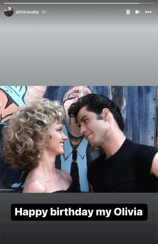 John Travolta Posts Olivia Newton-John Birthday Photo