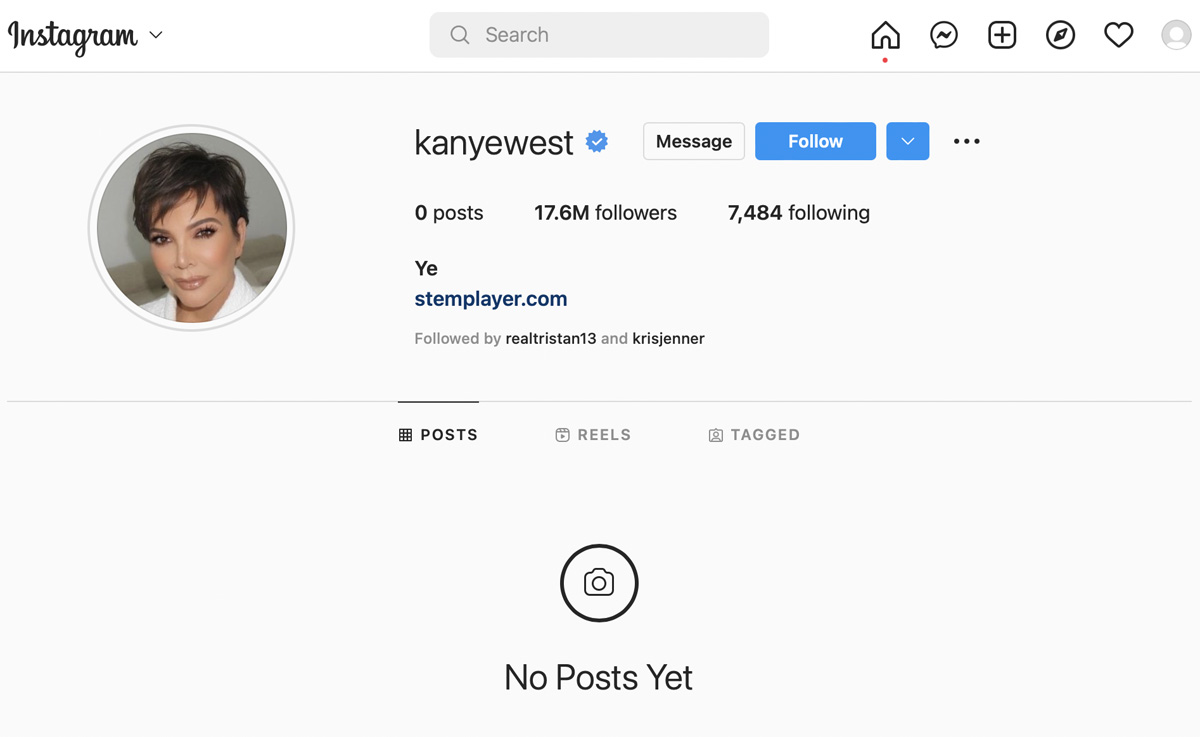 Kanye West Says He Wants To 'Change The Narrative' After Changing Instagram Pic To WHAT?!