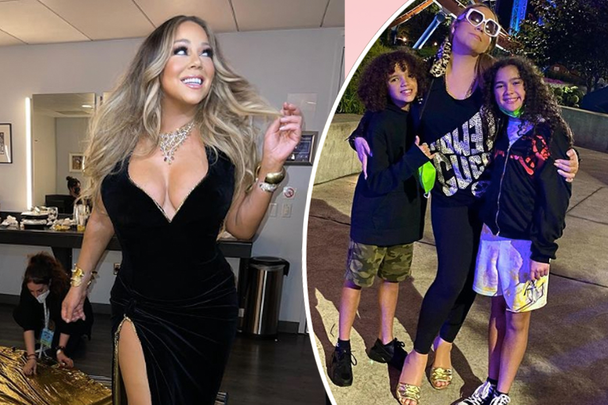 Mariah Carey and Her Twins Were Chillin at Cedar Point For Labor Day