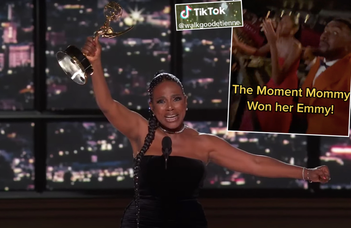 OMG! Sheryl Lee Ralph's Kids' Reaction To Her Emmy Win Was Better Than  Hers! - Perez Hilton