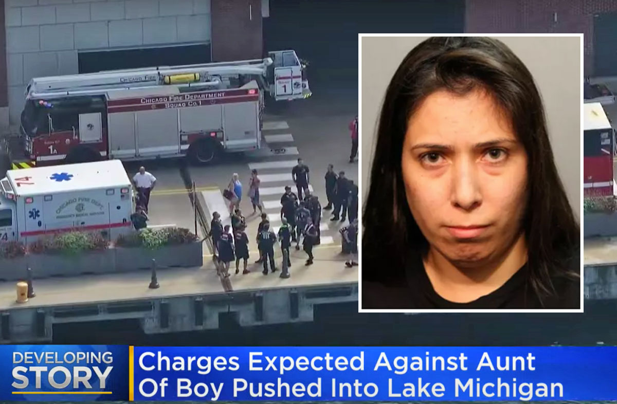 #Aunt Allegedly Caught On Camera Pushing 3-Year-Old Nephew Off Pier & Watching Him Sink