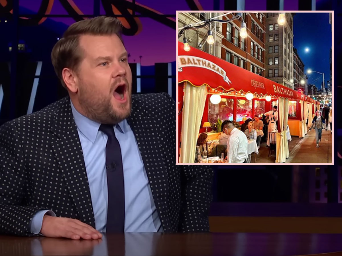 #Feud Back On! James Corden Called A ‘Phony’ By Balthazar Owner After Claiming He ‘Never Screamed At Anyone’!