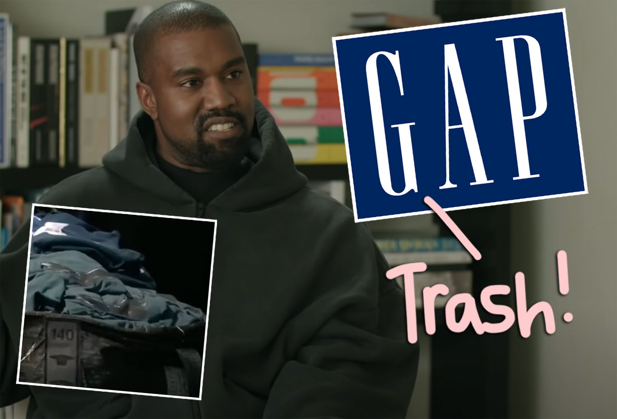 Kanye West DEFENDS Trash Bag Yeezy Gap Display After Fans Call Him Out For  Insulting The Homeless! - Perez Hilton