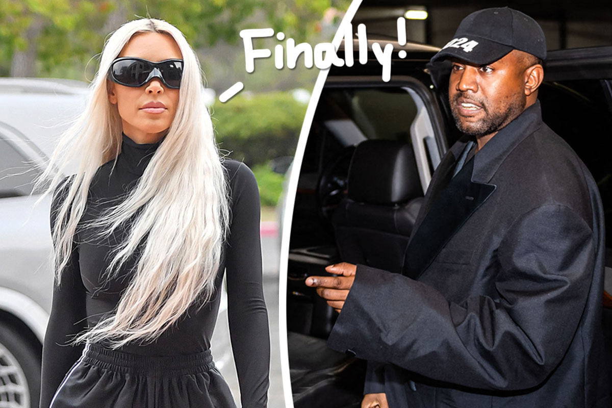 Kanye West Finally Giving In And Finalizing Divorce From Kim Kardashian Perez Hilton 