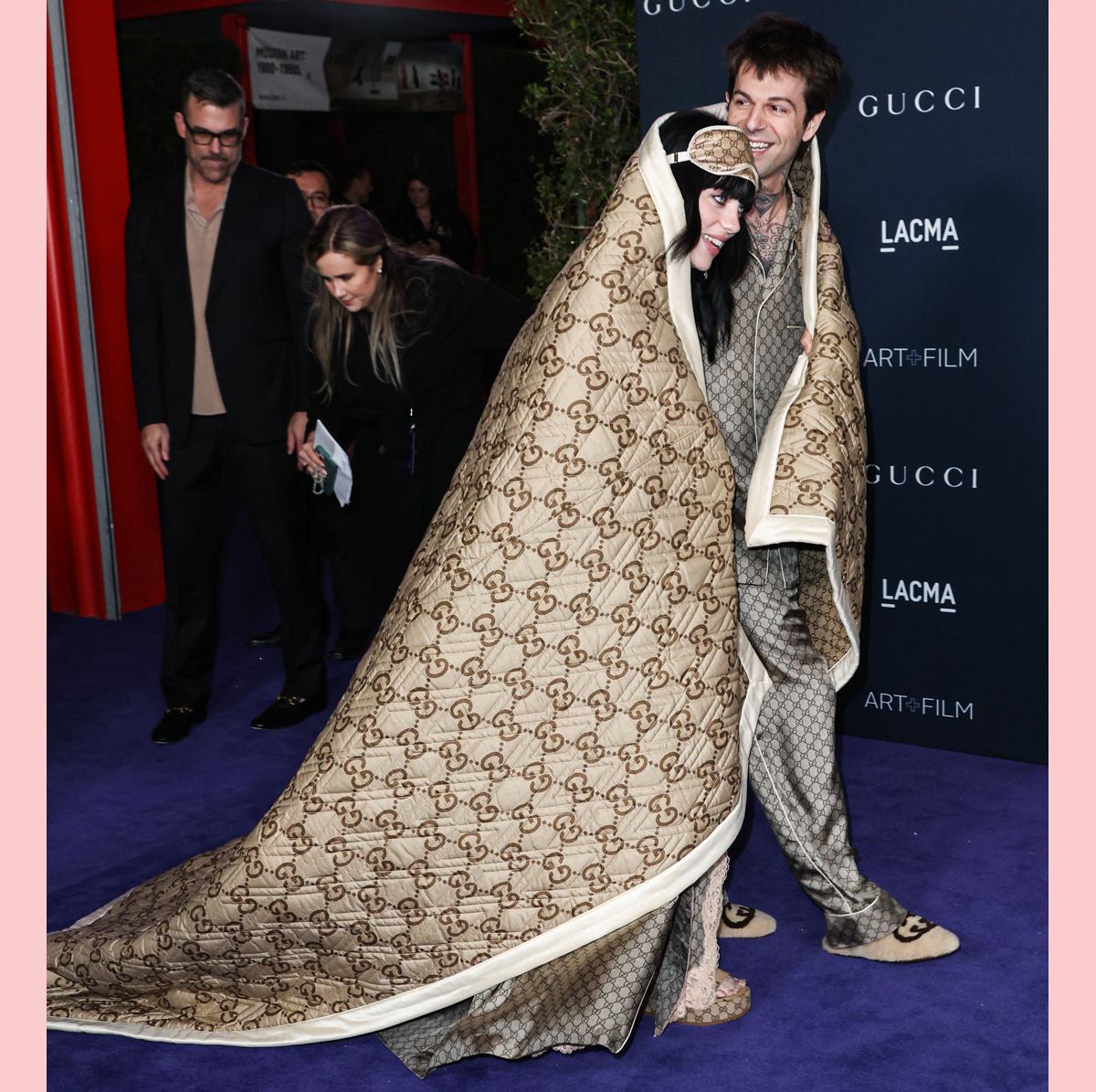 Billie Eilish and boyfriend Jesse Rutherford on red carpet